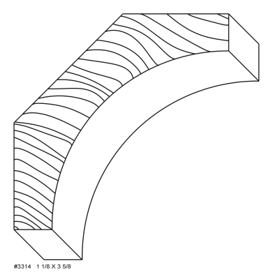 #3314 1 1/8 x 3 5/8