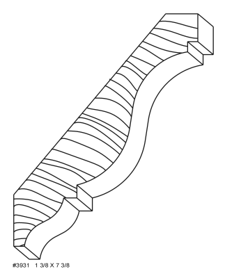 #3931 1 3/8 x 7 3/8