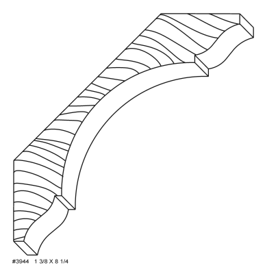 #3944 1 3/8 x 8 1/4