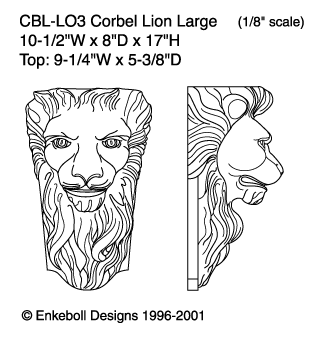 CBL-LO3 Corbel Lion Large